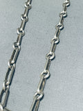 Heavy Important!! Vintage Native American Navajo Ben Begaye Turquoise Sterling Silver Necklace-Nativo Arts
