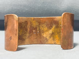 Awesome Vintage Native American Navajo Storyteller Sterling Silver Copper Bracelet-Nativo Arts