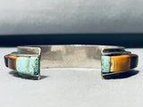 Contemporist Vintage Native American Navajo Ironwood Inlay Sterling Silver Bracelet-Nativo Arts