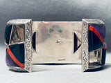 The Best Southwest Amethyst Sterling Silver Coral Inlay Bracelet Cuff-Nativo Arts