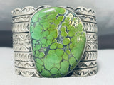 Frogskin Turquoise 100+ Gram Native American Navajo Sterling Silver Bracelet-Nativo Arts
