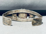 Early 1900's Vintage Native American Navajo Cerrillos Turquoise Sterling Silver Bracelet-Nativo Arts
