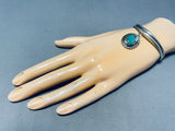 Impressive Vintage Native American Navajo Royston Turquoise Sterling Silver Bracelet-Nativo Arts