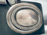 376 Grams Vintage Native American Navajo Turquoise Sterling Silver Concho Belt Old-Nativo Arts