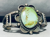 One Of Finest Early Royston Turquoise Vintage Native American Navajo Sterling Silver Bracelet-Nativo Arts