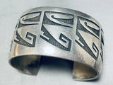 Marc Coochwykvia!! Rare Vintage Native American Hopi Sterling Silver Bracelet Old-Nativo Arts