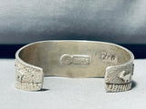 Ancient Petroglyphs Vintage Southwest Sterling Silver Bracelet-Nativo Arts