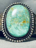 Mid Century Royston!! Vintage Native American Navajo Turquoise Sterling Silver Bracelet-Nativo Arts