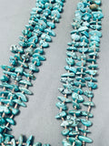 Exceptional 254 Grams Vintage Native American Navajo Heishi Turquoise Necklace