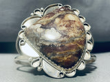 Joseph Grey Vintage Native American Navajo Jasper Sterling Silver Bracelet-Nativo Arts