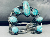 Naja Medallion!! Native American Navajo Turquoise Sterling Silver Bracelet-Nativo Arts