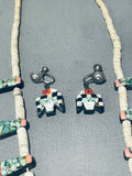 Native American Early 1900's Very Rare Vintage Santo Domingo Turquoise Necklace Inlay-Nativo Arts