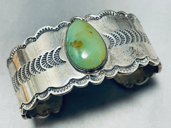 Rare Vintage Native American Navajo Royston Turquoise Sterling Silver Bracelet-Nativo Arts