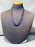 Gasp! Native American Navajo Suilite Sterling Silver Heishi Necklace-Nativo Arts
