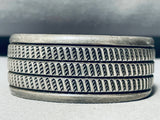 Cippy Crazyhorse Important Vintage Cochiti Sterling Silver Bracelet-Nativo Arts