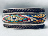 One Of The Most Intricate Vintage Southwest Sterling Silver Bracelet-Nativo Arts