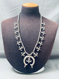 Astonishing Vintage Native American Navajo Handmade Sterling Silver Necklace-Nativo Arts