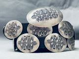 Super Detailed Vintage Native American Navajo Intricate Sterling Silver Concho Belt-Nativo Arts