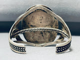 Very Important Vintage Native American Navajo Fred Thompson Turquoise Sterling Silver Bracelet-Nativo Arts
