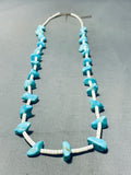 Native American Traditional Vintage Santo Domingo Turquoise Heishi Necklace-Nativo Arts