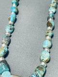 Inlay Bear Native American Navajo Turquoise Sterling Silver Bear Necklace-Nativo Arts