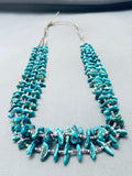 One Of The Best Spiderweb Turquoise Nugget Vintage Native American Navajo Heishi Necklace-Nativo Arts