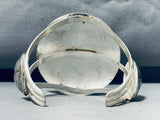 Exquisite Native American Navajo Sterling Silver Shield Bracelet-Nativo Arts