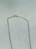 Impressive Vintage Native American Zuni Sterling Silver Feather Necklace-Nativo Arts