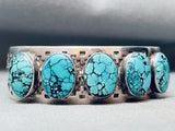 Huge Spiderweb Turquoise Vintage Native American Navajo Sterling Silver Bracelet-Nativo Arts