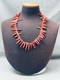 Long Shell Tooth Vintage Native American Navajo Heishi Necklace-Nativo Arts