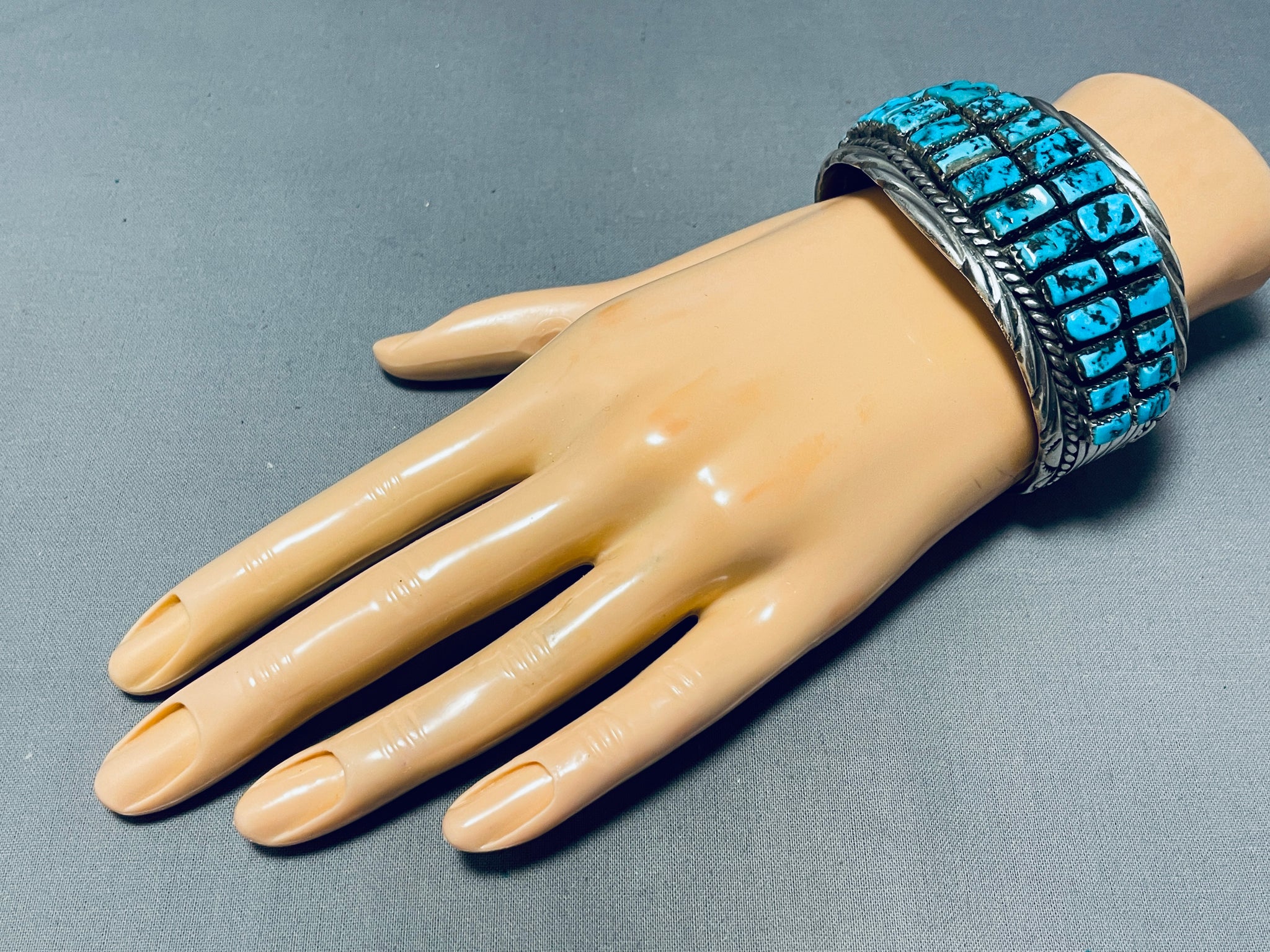 Thomas Tso Vintage Native American Navajo Morenci Turquoise