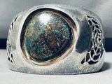 One Of The Best Vintage Native American Navajo Gilbert Turquoise Sterling Silver Bracelet-Nativo Arts