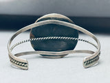 Intricate Hand Etched Vintage Native American Navajo Sterling Silver Bracelet Cuff-Nativo Arts
