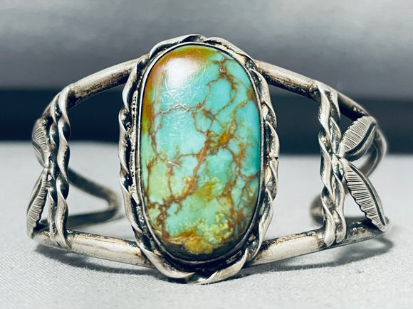 Special Vintage Native American Navajo Royston Turquoise Sterling Silver Bracelet-Nativo Arts