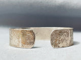 Hand Beaded Intricate Vintage Native American Navajo Sterling Silver Bracelet
