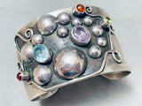 Raindrops Of Sterling Vintage Southwest Topaz Sterling Silver Bracelet-Nativo Arts