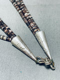 Fab Vintage Santo Domingo Dark Heishi Sterling Silver Necklace-Nativo Arts