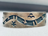 Important Artist Vintage Native American Hopi Sterling Silver Bracelet Old-Nativo Arts