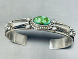Important Vintage Native American Navajo Al Jake Damale Turquoise Sterling Silver Bracelet-Nativo Arts