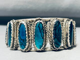 Native American One Of The Best Vintage Abalone Shell Sterling Silver Southwest Bracelet-Nativo Arts