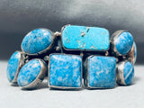 One Of The Best Vintage Southwest Sterling Silver Denim Lapis Bracelet Cuff-Nativo Arts