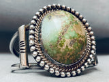 One Of The Best Vintage Native American Navajo Carico Lake Turquoise Sterling Silver Bracelet-Nativo Arts