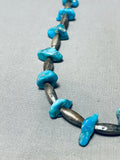 Astonishing Vintage Native American Navajo Turquoise Sterling Silver Necklace-Nativo Arts