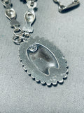 Jan Popovich Vintage Native American Navajo Turquoise Sterling Silver Necklace-Nativo Arts
