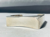 Chester Nez Vintage Native American Navajo Sterling Silver 3d Bracelet Cuff-Nativo Arts