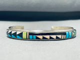 Exceptional Vintage Native American Navajo Turquoise Sterling Silver Bracelet-Nativo Arts