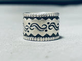 Important Cal Martinez Vintage Native American Navajo Sterling Silver Ring-Nativo Arts