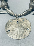 Native American Rare Longer 30 Inch Seashell Vintage Navajo Sterling Silver Necklace-Nativo Arts