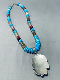 One Of The Best Vintage Native American Navajo Thomas Singer Sterling Silver Necklace-Nativo Arts
