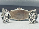 Show-stopping Vintage Native American Navajo #8 Turquoise Mine Sterling Silver Bracelet-Nativo Arts